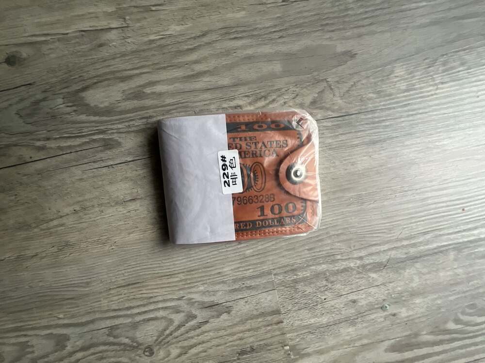 Novelty US 100 Dollar Bill Print Bifold Men's Wallet